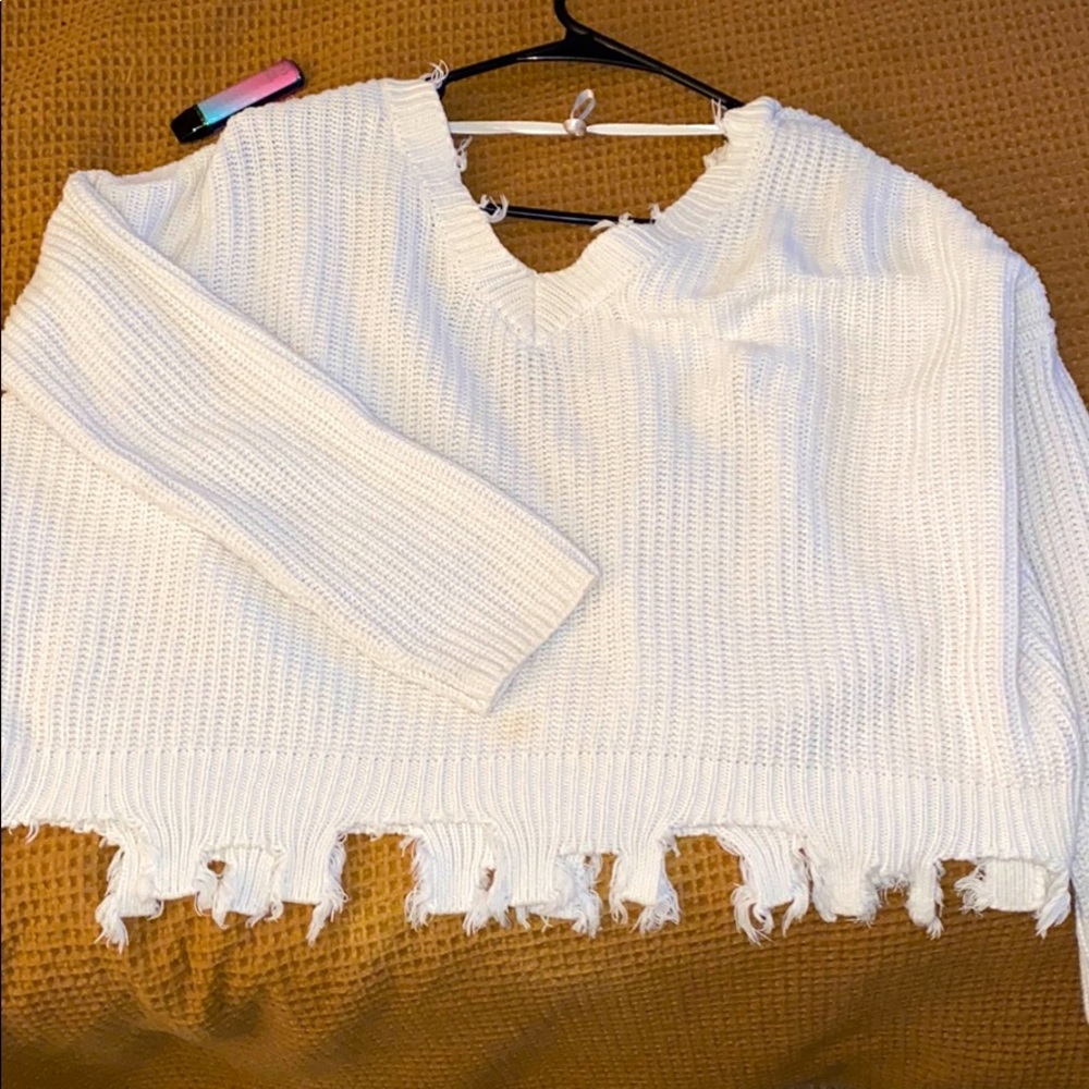 V back sweater